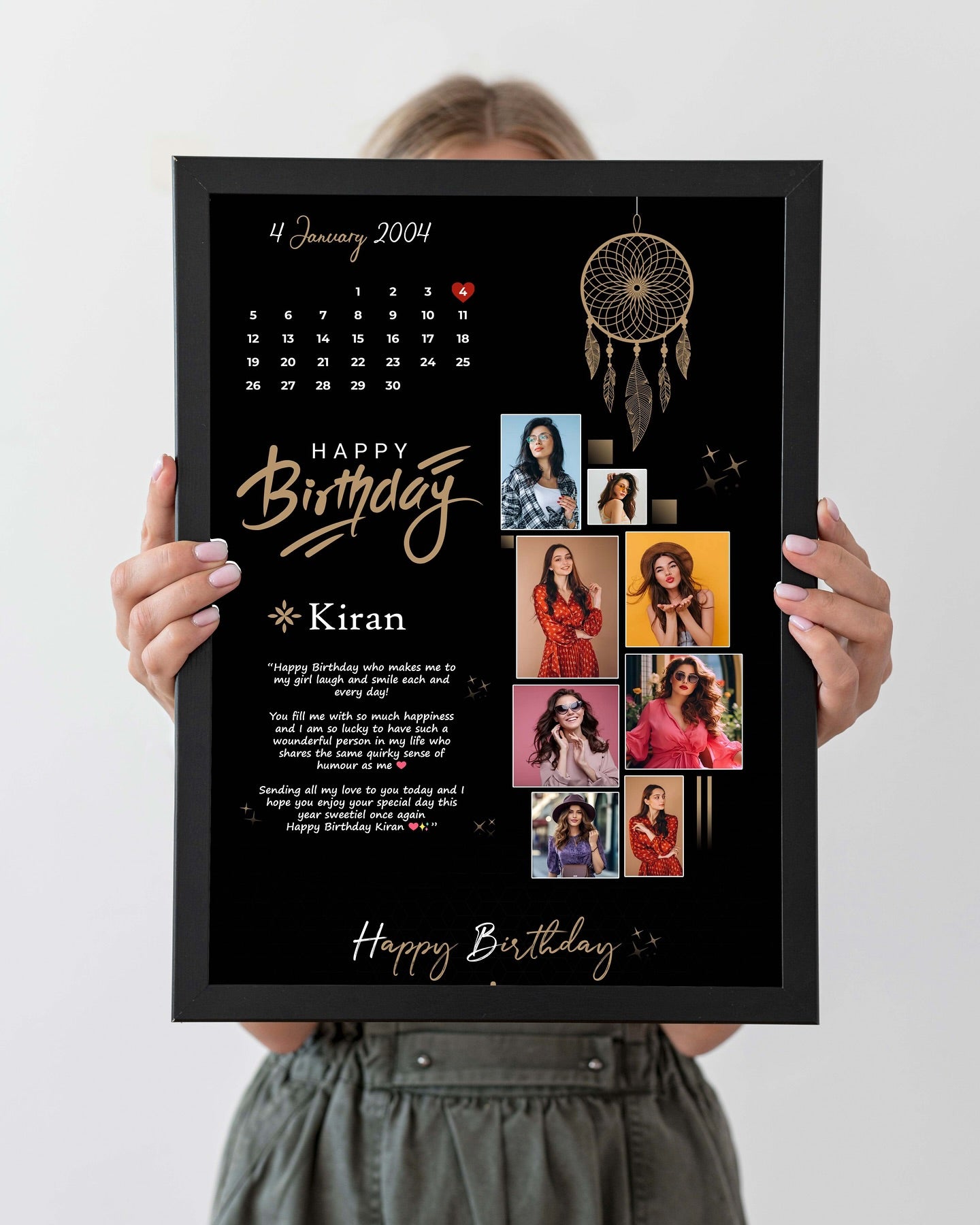 Birthday Photoframe 8x12 Size | Premium Quality Frame for Gifts